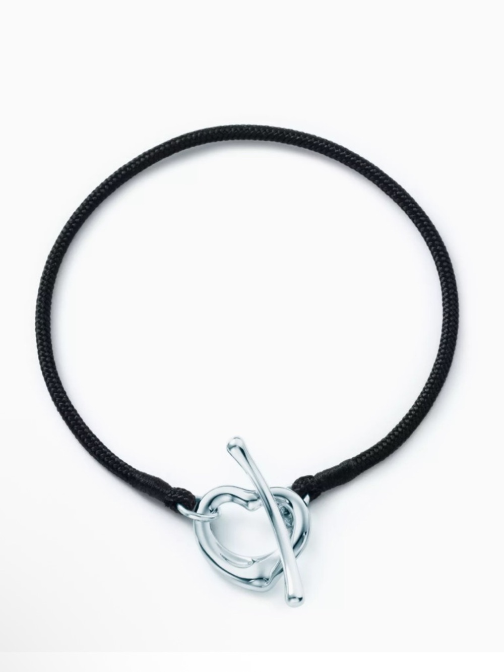 Tiffany & Co Elsa Peretti Open Heart Silk Bracelet